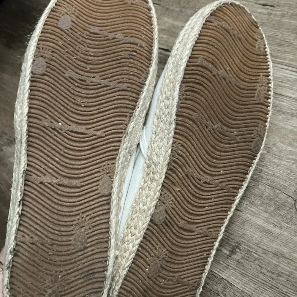 Tommy Bahama Shoes Womens 9 Cream Tropical Espadrilles Slides Sneakers Mules